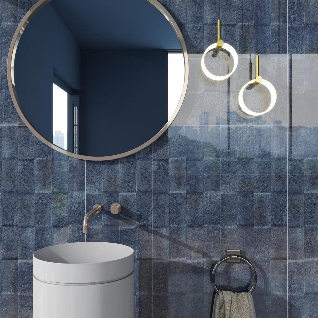 38E0_ Series Navy Blue tile design detail 3 - Jubin Berkualiti Teluk Intan